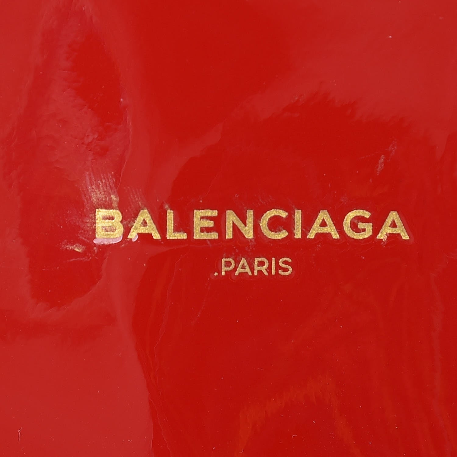 Balenciaga Patent S Bazar Shopper Tote Rouge Groseille 11 of 12