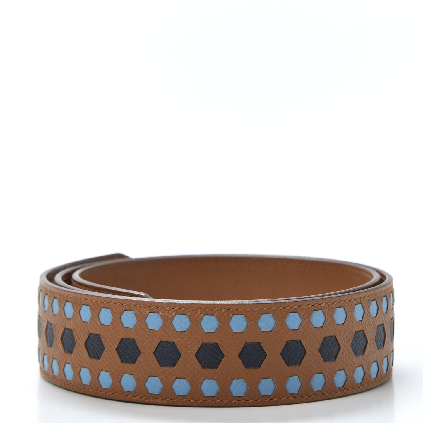 Epsom 40mm Hexagon Tressage Shoulder Strap Gold
