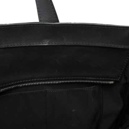 Chanel Calfskin Quilted Ultra Pocket Shopping Tote Black 10 of 16
