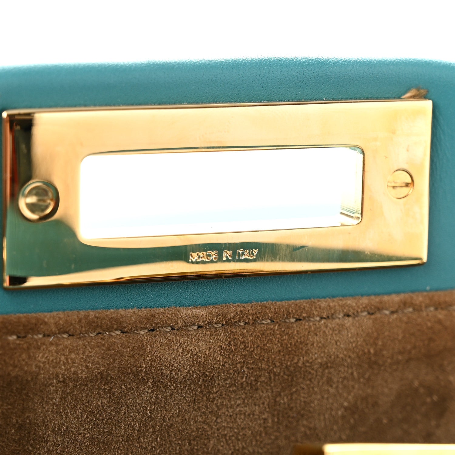 Fendi Vitello Morgan Fabric Jacquard Pequin Medium Peekaboo Iconic Satchel Lago Tobacco Black 8 of 13