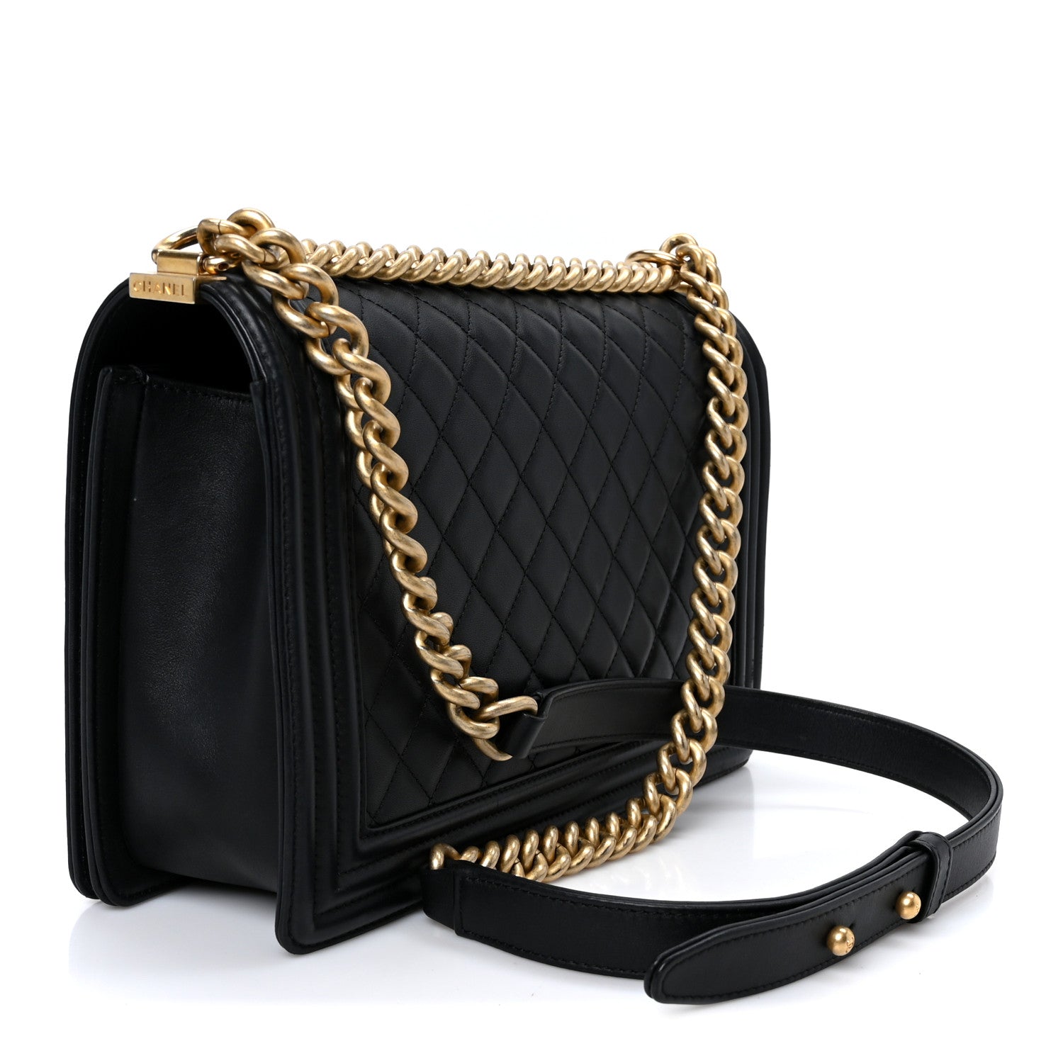 Chanel Calfskin Quilted New Medium Boy Flap Black 2 of 10