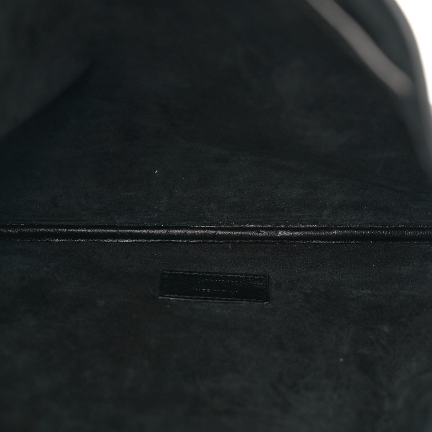 Saint Laurent Crocodile Embossed Calfskin Medium Paris VII Flat Hobo Black 6 of 15