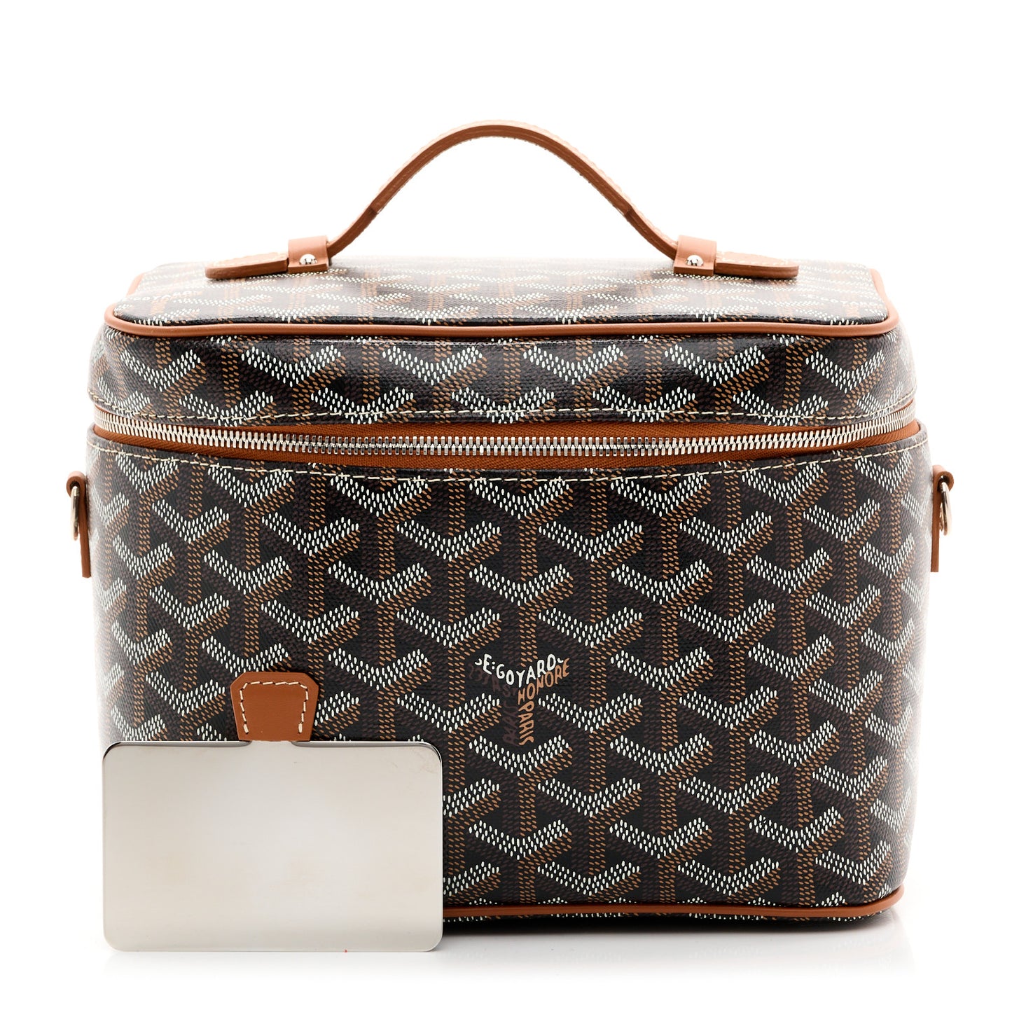 Goyardine Muse Vanity Case Black Gold