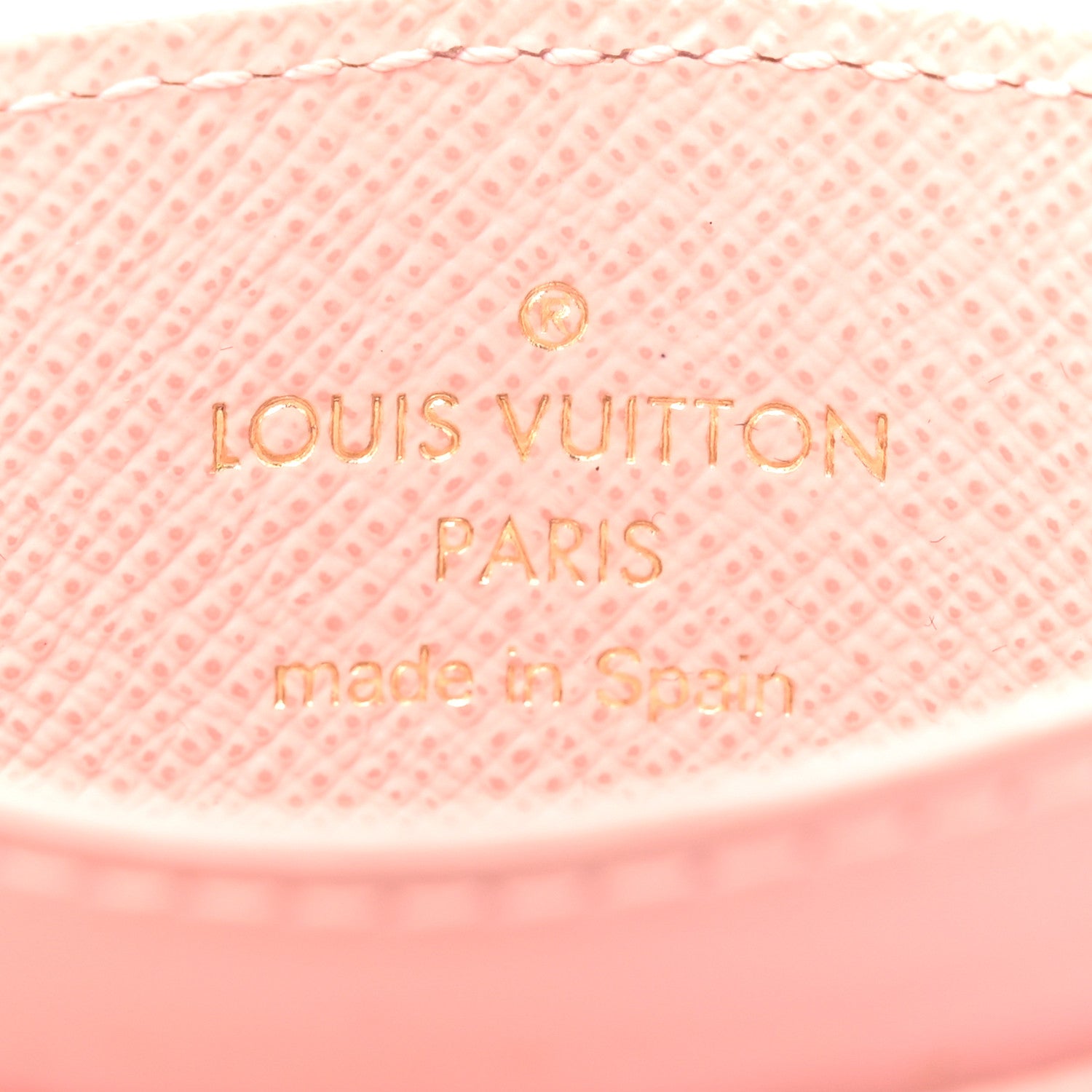 Louis Vuitton Damier Ebene Studded Card Holder Rose Ballerine 6 of 10