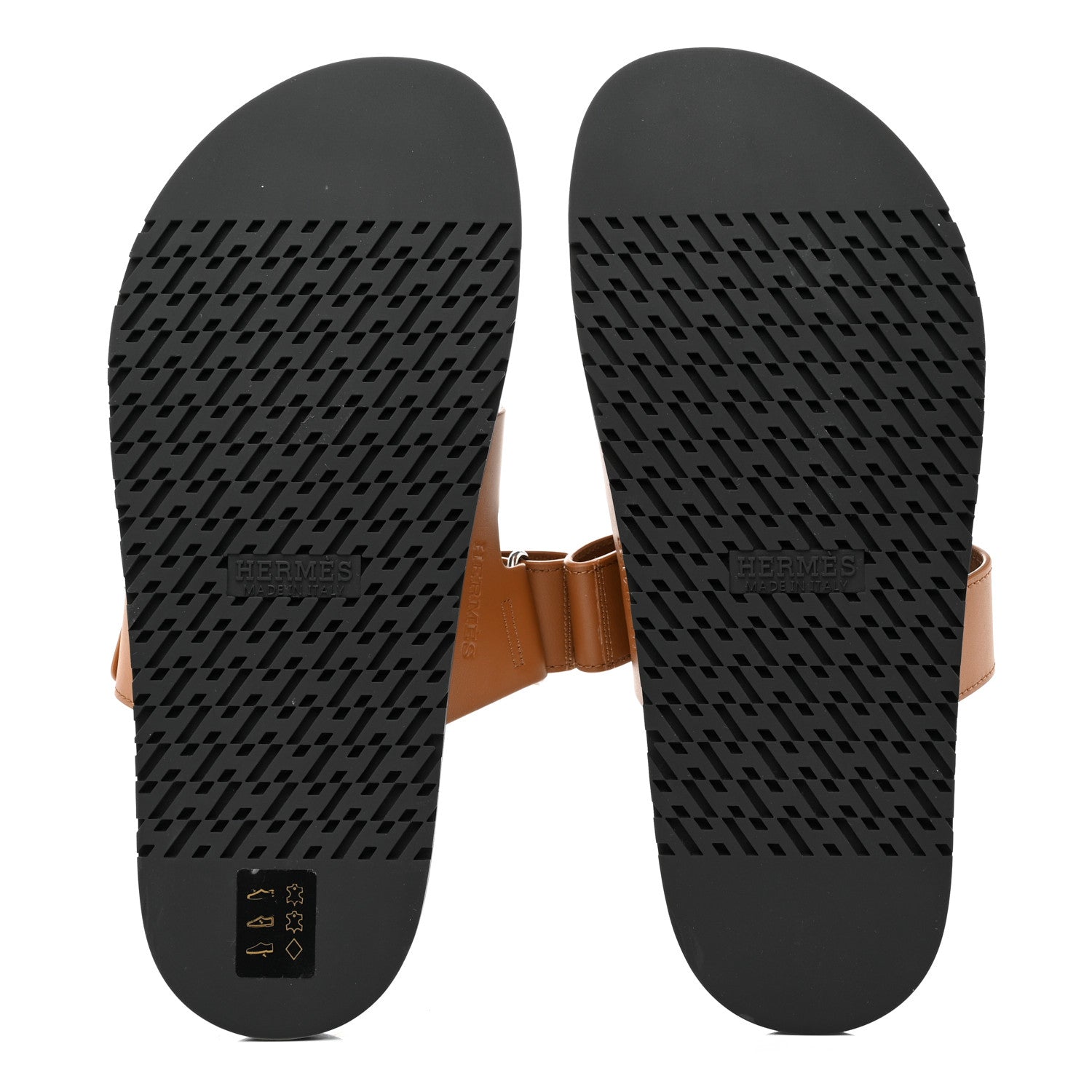 Hermes Calfskin Womens Chypre Sandals 40.5 Gold 5 of 8