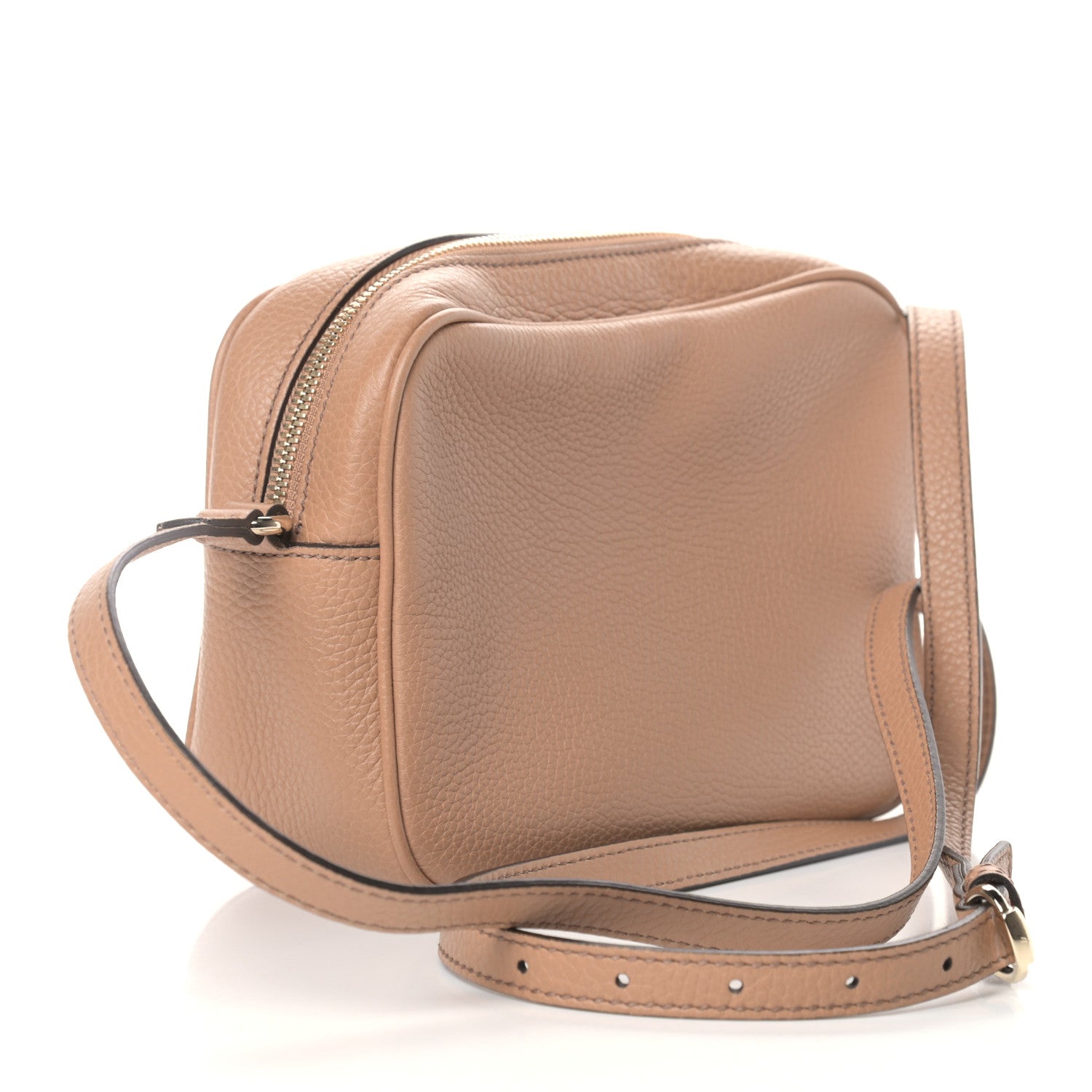 Gucci Pebbled Calfskin Small Soho Disco Bag Rose Beige 3 of 9