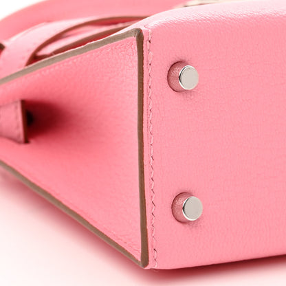Hermes Chevre Mysore Mini Kelly Sellier 20 Rose Confetti 9 of 11