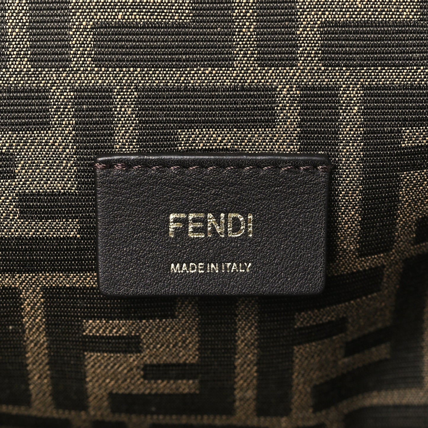Shiny Nappa Medium Fendi First Caramello