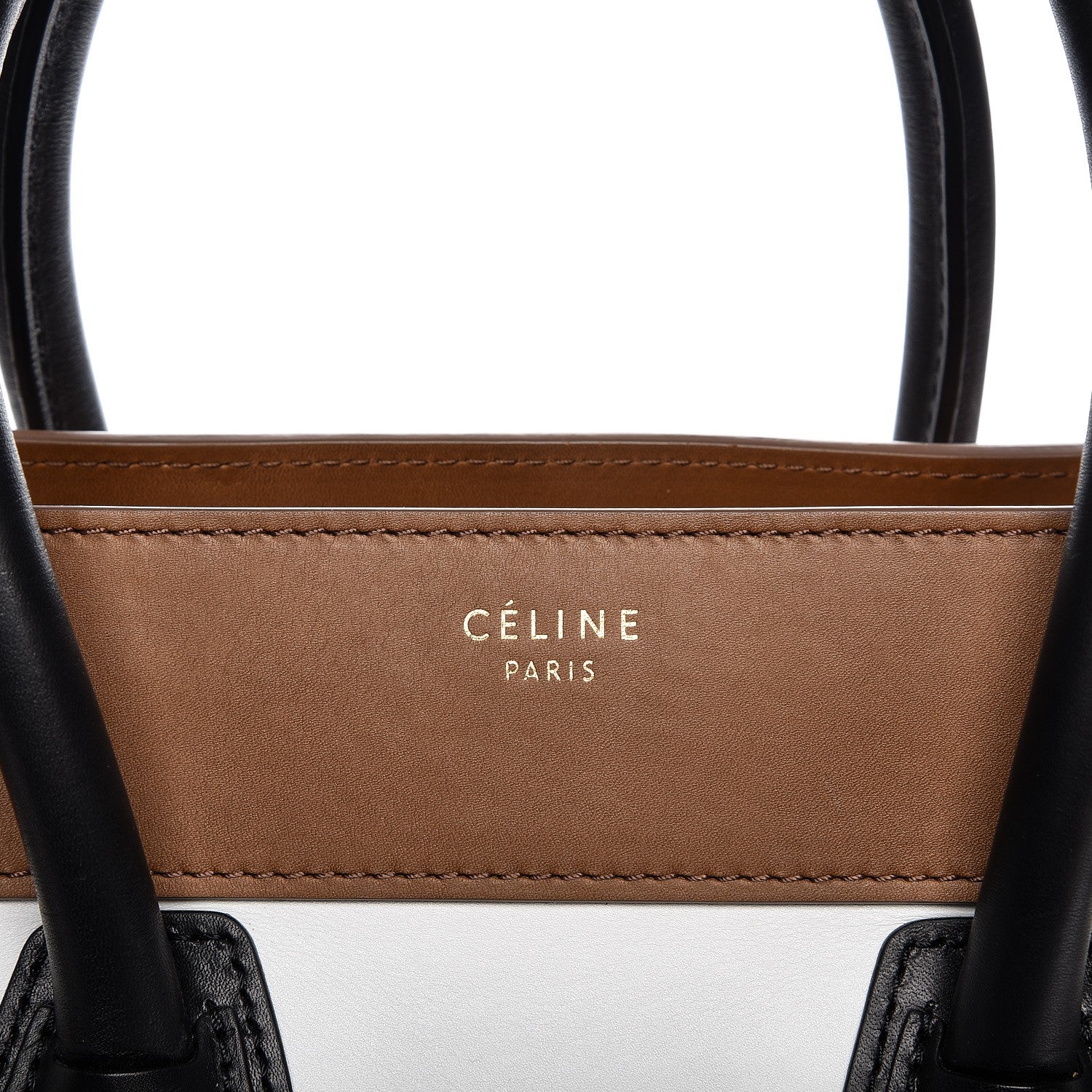 Celine Smooth Calfskin Mini Tri-Color Luggage Brown 9 of 13