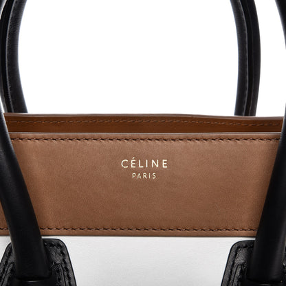 Celine Smooth Calfskin Mini Tri-Color Luggage Brown 9 of 13