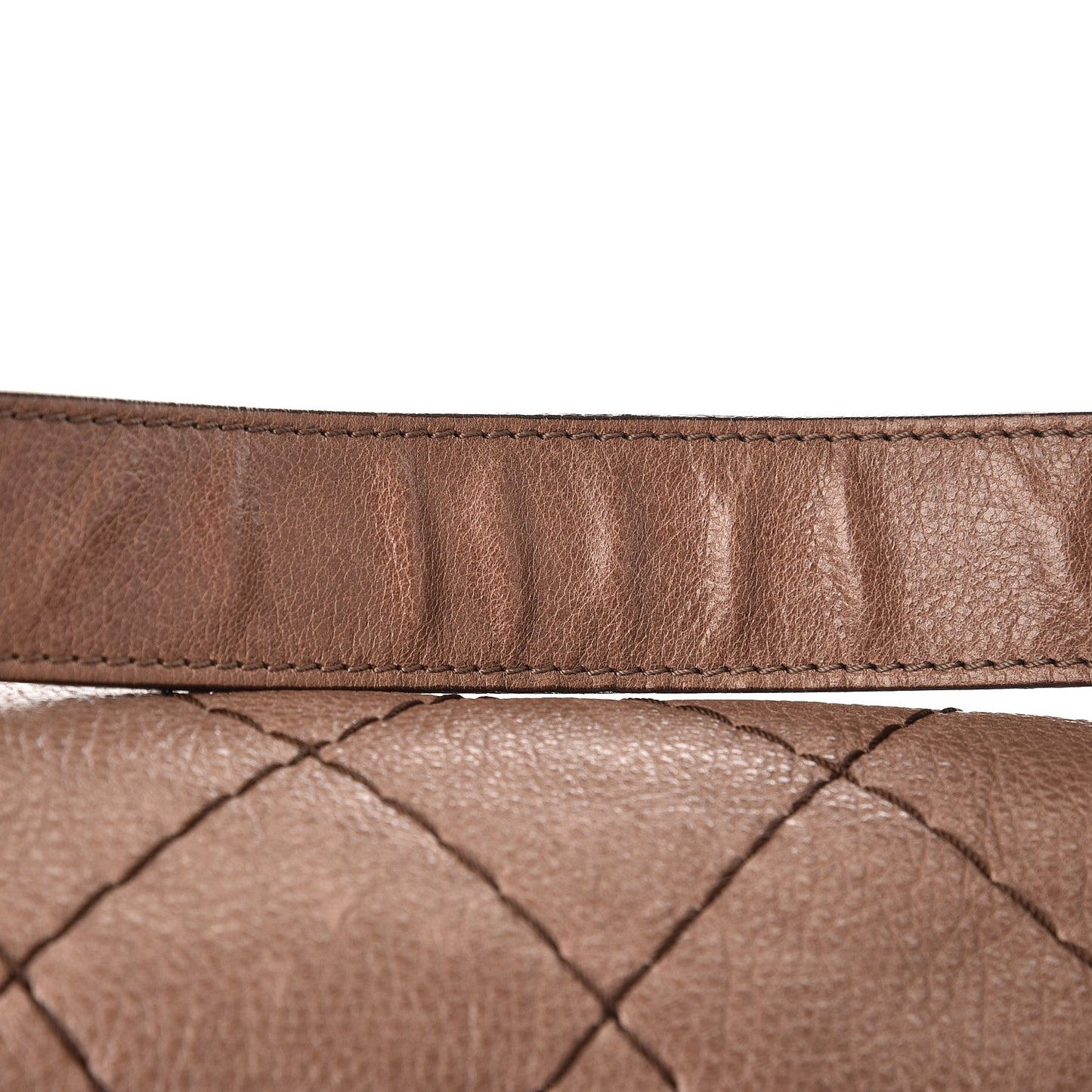 Glazed Calfskin Stitched XL On The Road Flap Brown