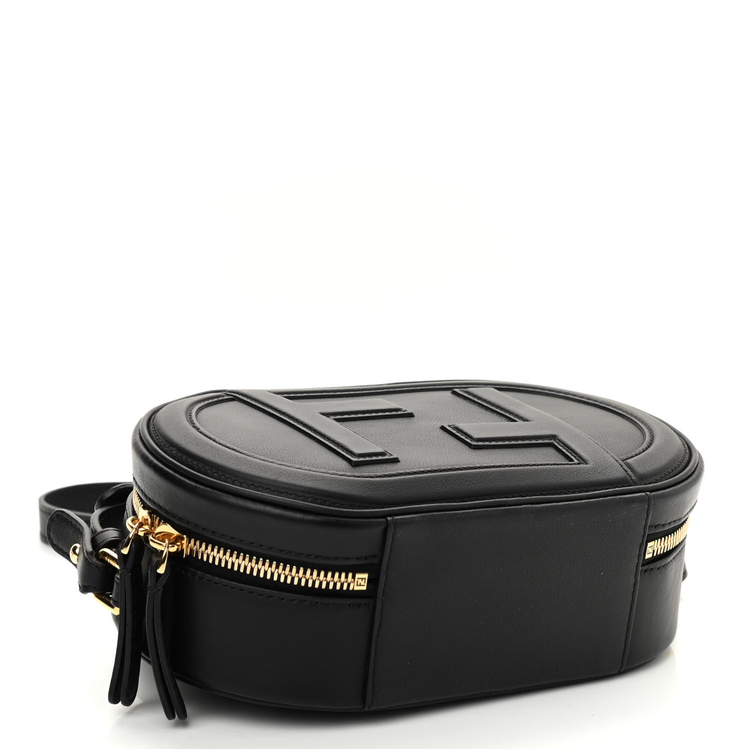 Fendi Vitello Grace Matte Mini O'Lock Camera Case Black 4 of 11