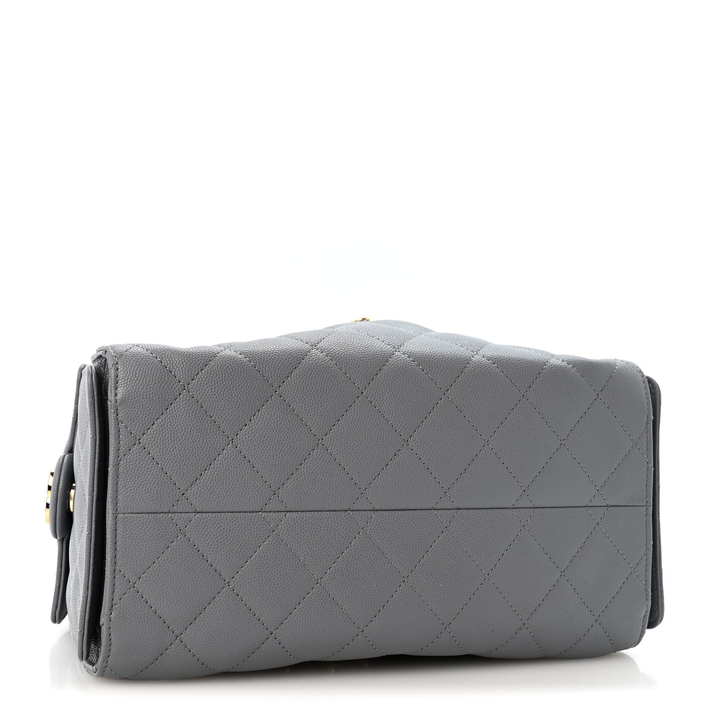 Caviar Quilted Small Chanel 25 Handbag Dark Grey