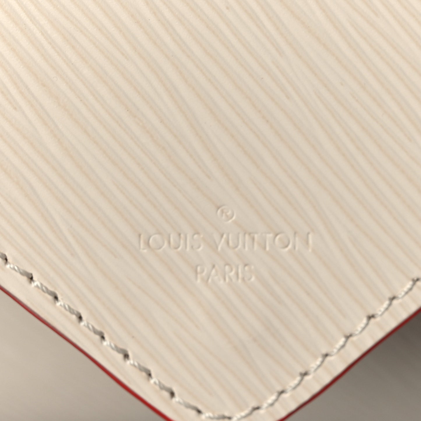 Epi Medium Kirigami Pochette Insert Ivory Scarlet