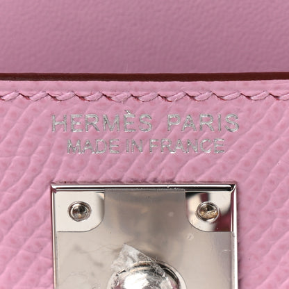 Hermes Epsom Mini Kelly Sellier 20 Mauve Sylvestre 7 of 11