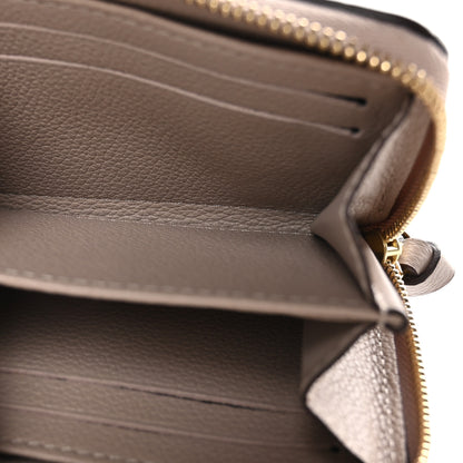 Louis Vuitton Calfskin Lockme Zippy Coin Purse Greige 7 of 9