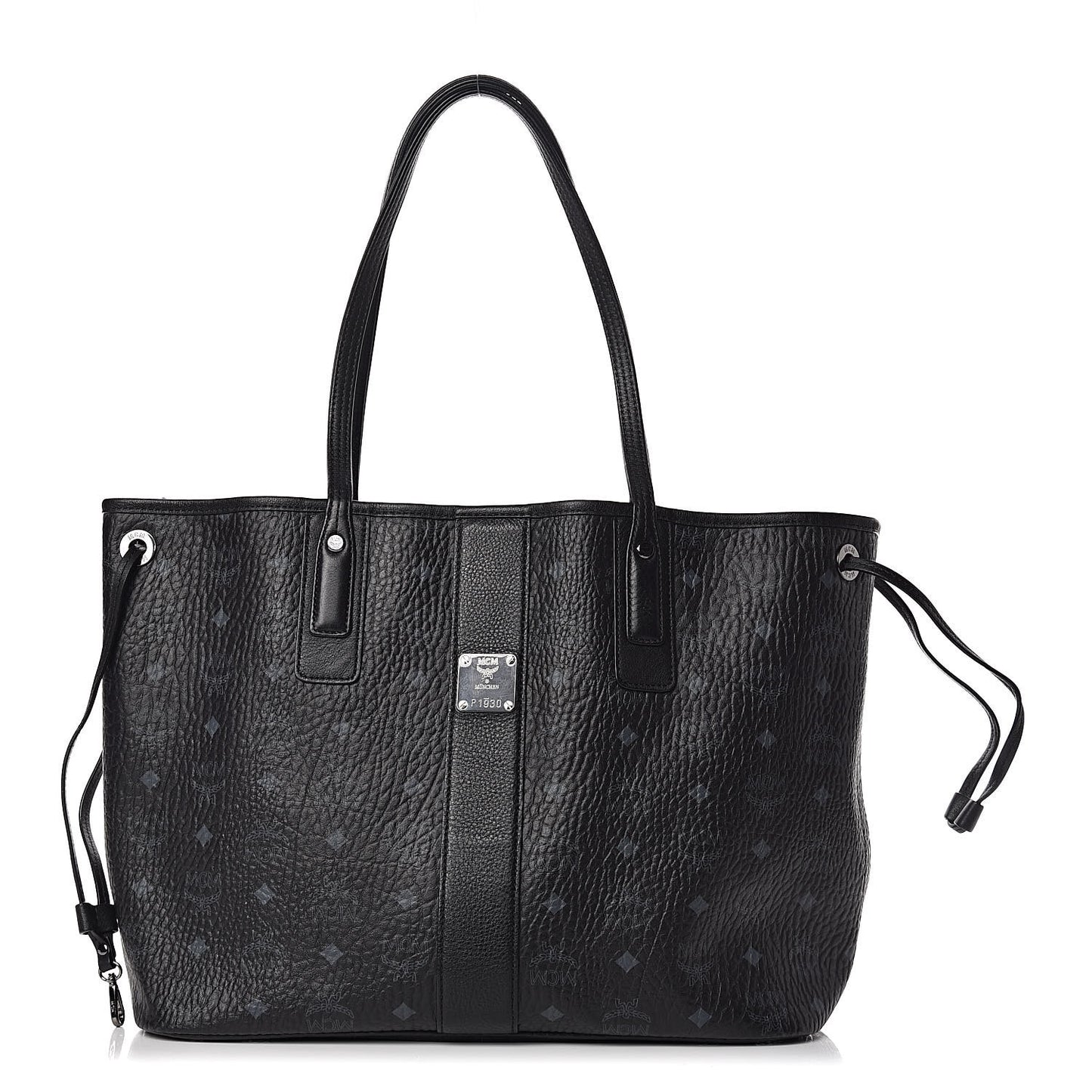 Visetos Medium Liz Reversible Shopper Tote Black