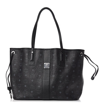 MCM Visetos Medium Liz Reversible Shopper Tote Black 1 of 16
