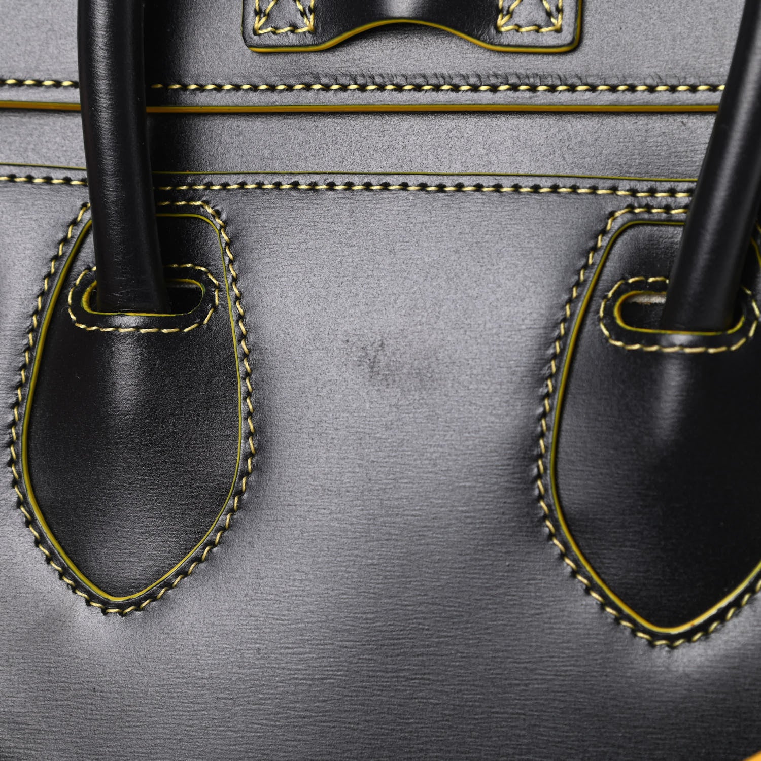 Celine Satin Calfskin Nano Debossed Luggage Black 12 of 12