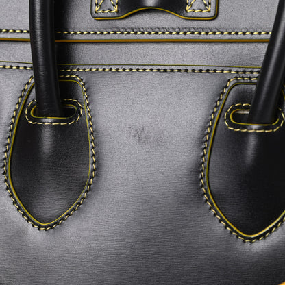 Celine Satin Calfskin Nano Debossed Luggage Black 12 of 12