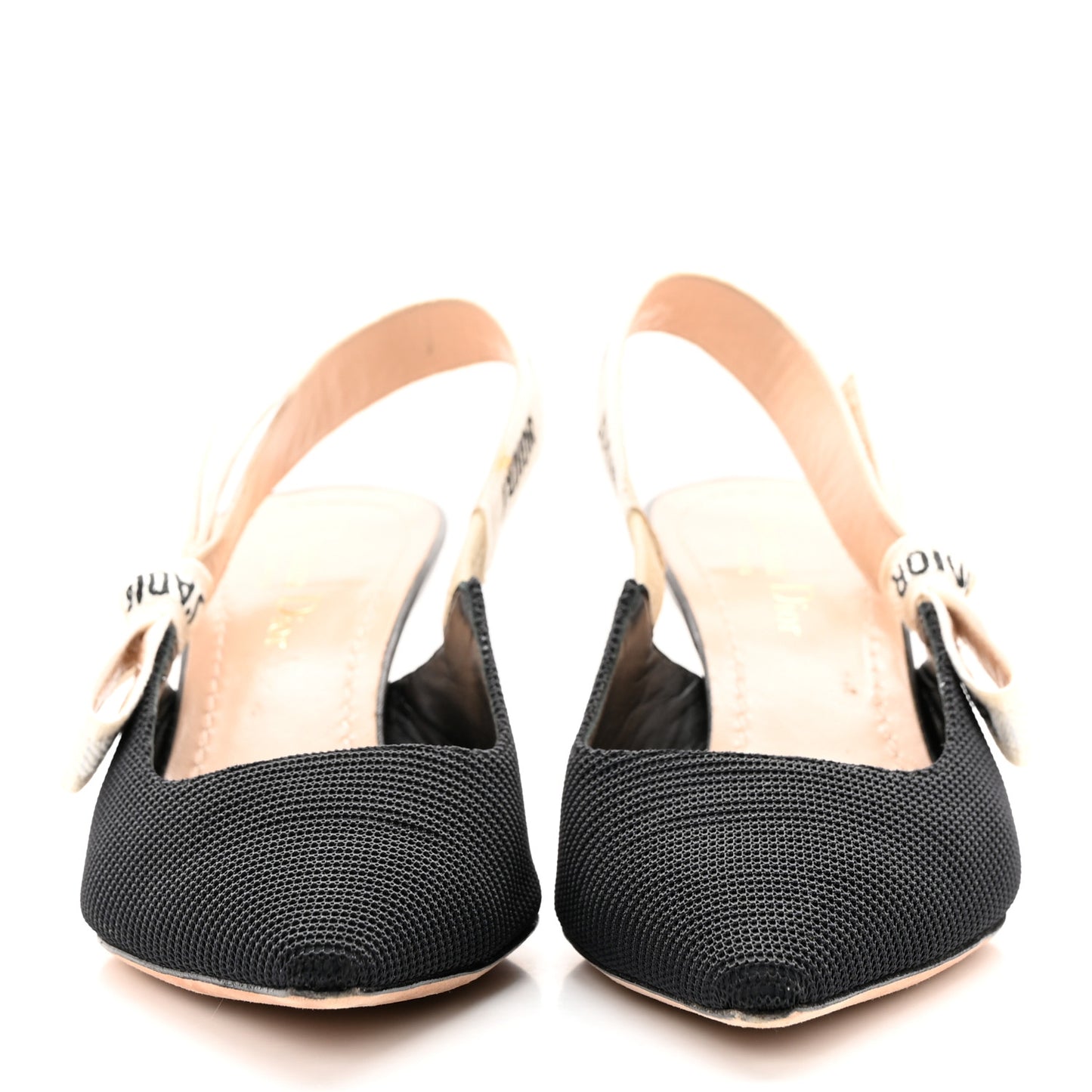 Technical Canvas Ribbon J Adior Slingback 65mm Pumps 37.5 Black