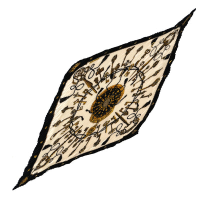 Hermes Silk Plisse Les Cles Scarf 1 of 3