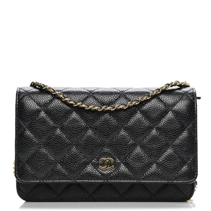 Chanel Caviar Quilted Wallet On Chain WOC Black 1 of 18