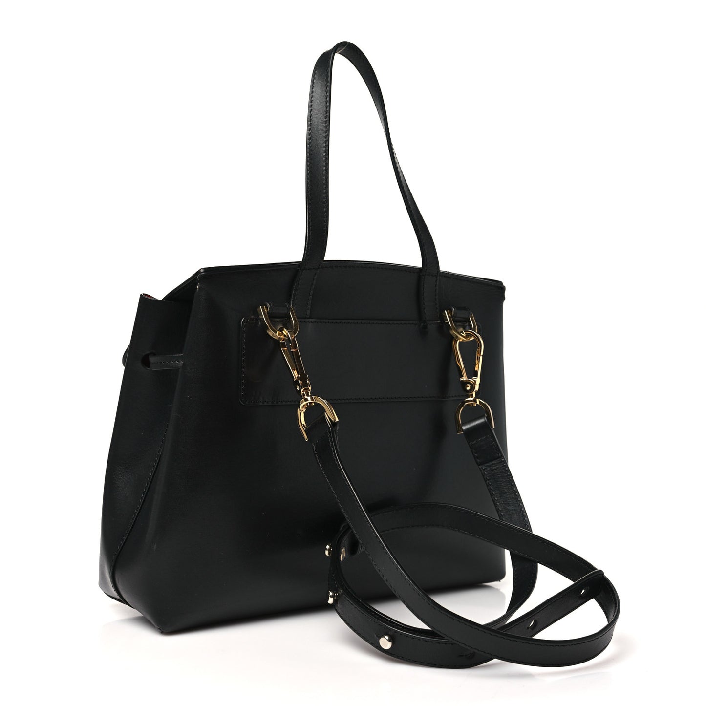 Calfskin Lady Bag Black Flamma