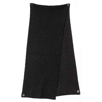 Louis Vuitton Wool Petit Damier Stole Scarf Brown 2 of 5