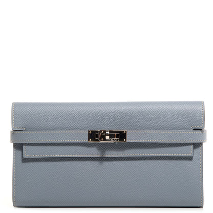 Hermes Epsom Kelly Long Wallet Ciel 1 of 13