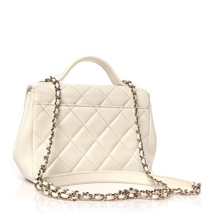 Chanel Caviar Quilted Small Business Affinity Flap White 3 of 10