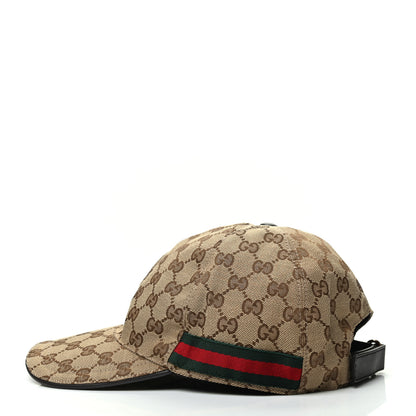Gucci Monogram Web Baseball Hat XL Beige Cocoa 3 of 6