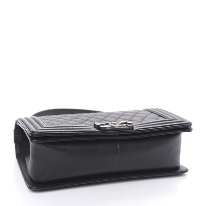 Chanel Calfskin Quilted Medium Boy Flap Black 4 of 12