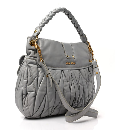 Miu Miu Nappa Matelasse Coffer Hobo Nube 2 of 7