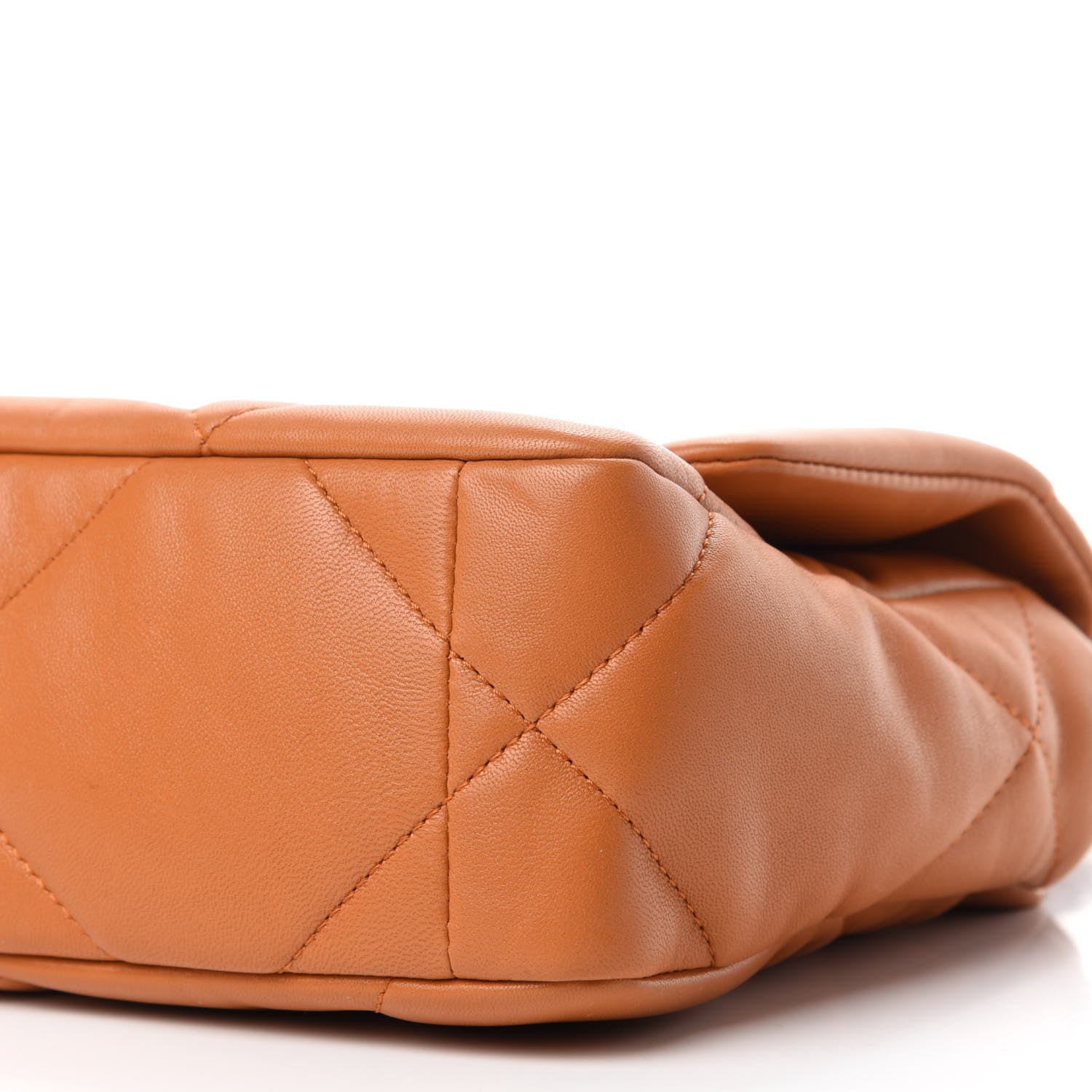 Chanel Lambskin Quilted Medium Chanel 19 Flap Light Brown 7 of 11