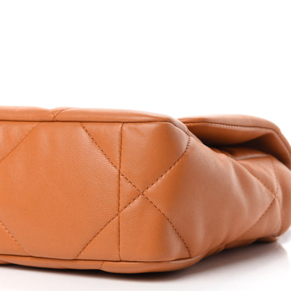 Chanel Lambskin Quilted Medium Chanel 19 Flap Light Brown 7 of 11