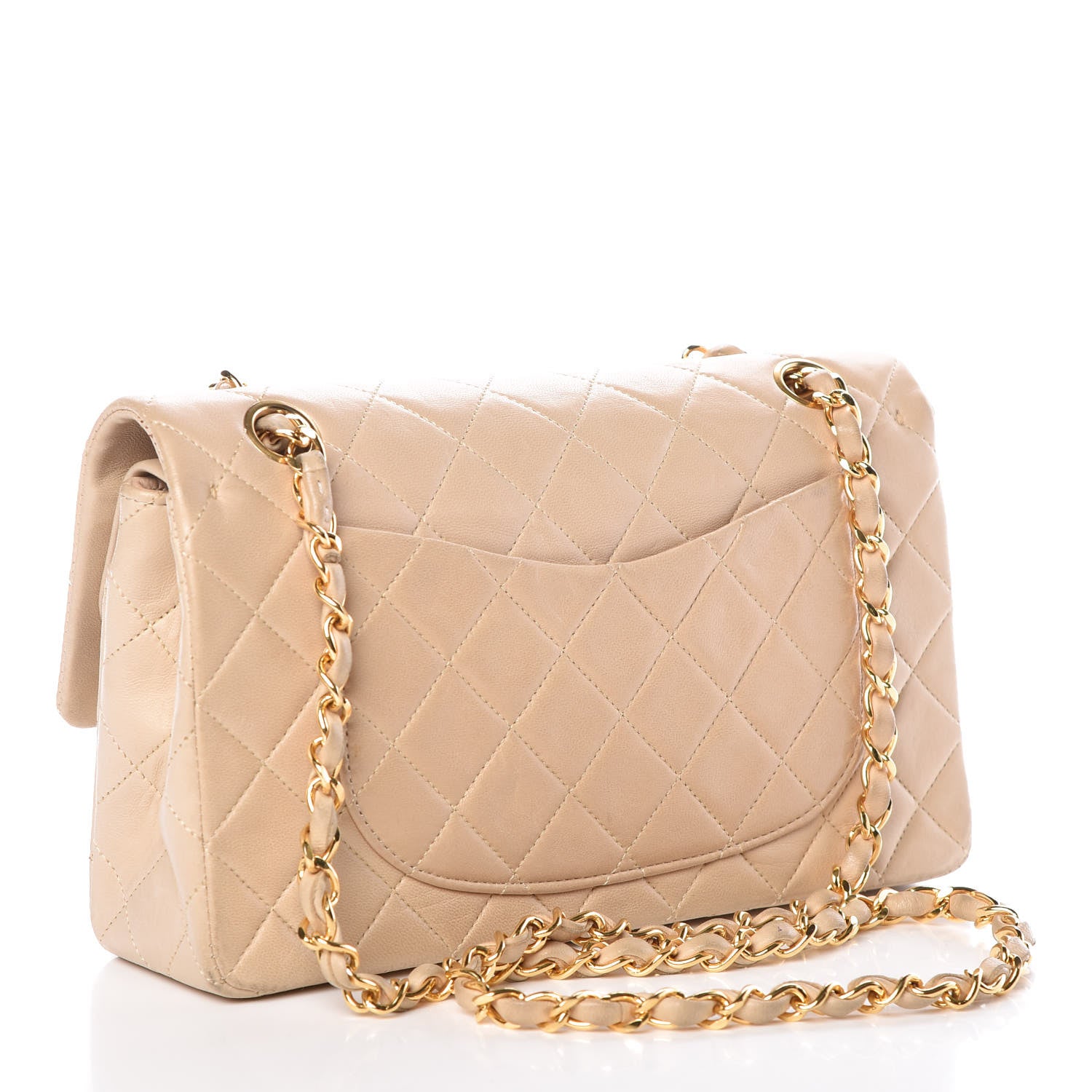 Chanel Lambskin Quilted Small Double Flap Beige 3 of 16