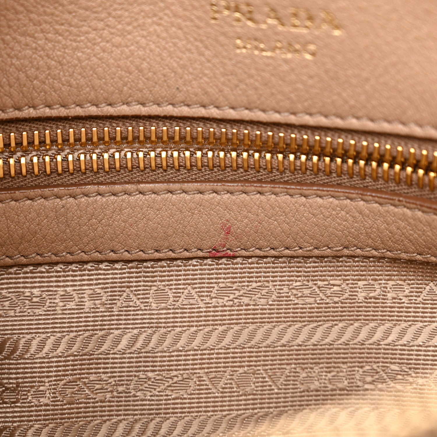Prada Vitello Daino Mini Shopping Tote Cammeo 13 of 22