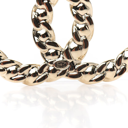 Chanel Crystal Coronation CC Brooch Gold 3 of 4