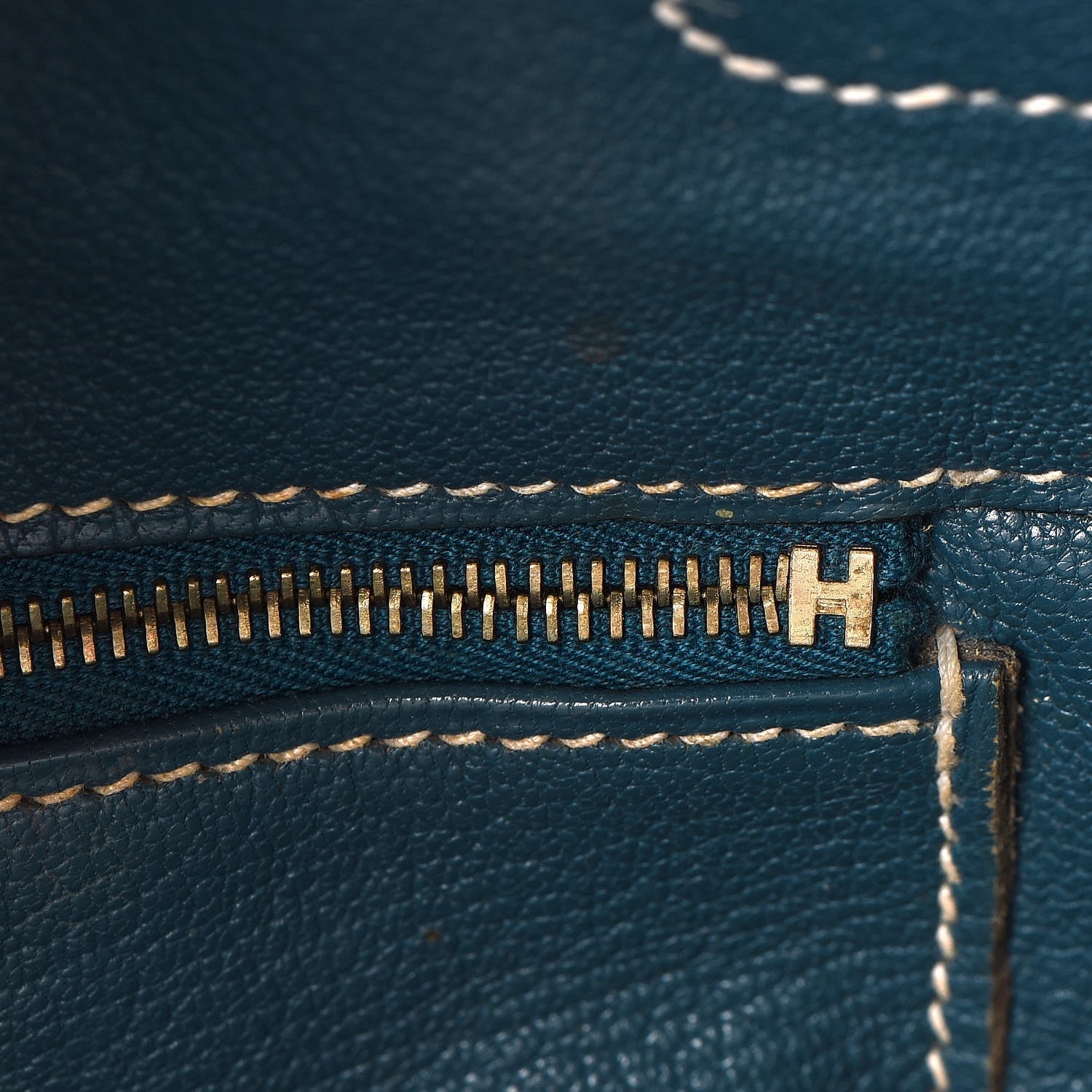 Hermes Taurillon Clemence Birkin 35 Bleu Thalassa 21 of 56