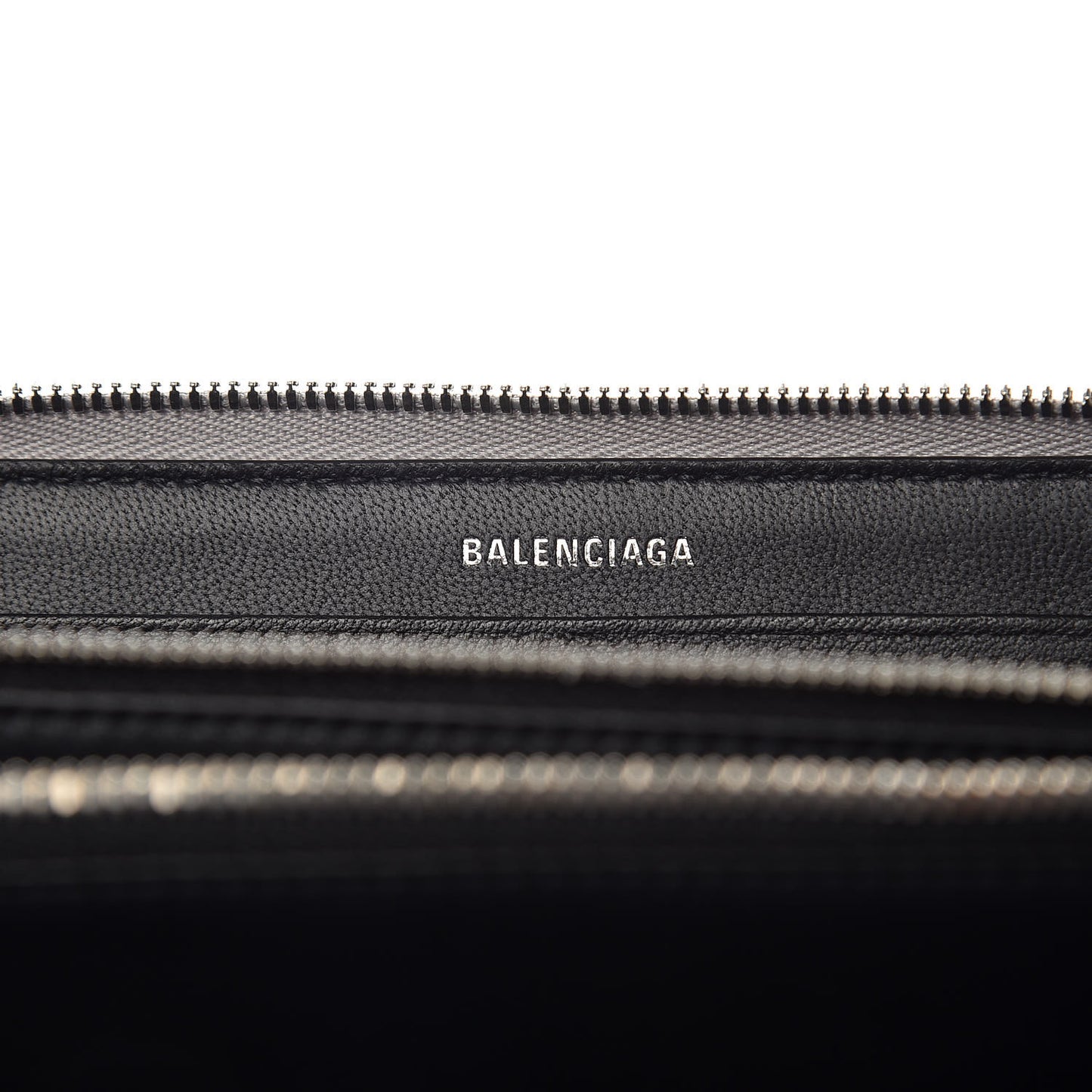 Metallic Calfskin Losange Monogram Everyday Continental Zip Around Wallet Silver Black White
