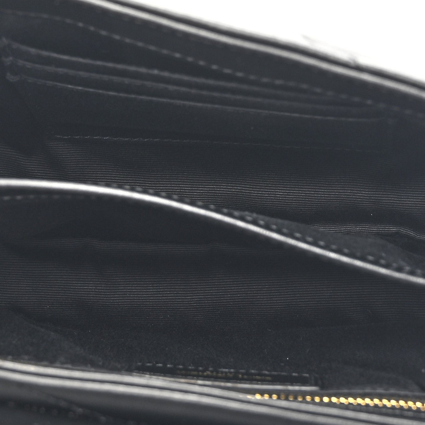 Calfskin Y Quilted Monogram Toy Loulou Crossbody Bag Black