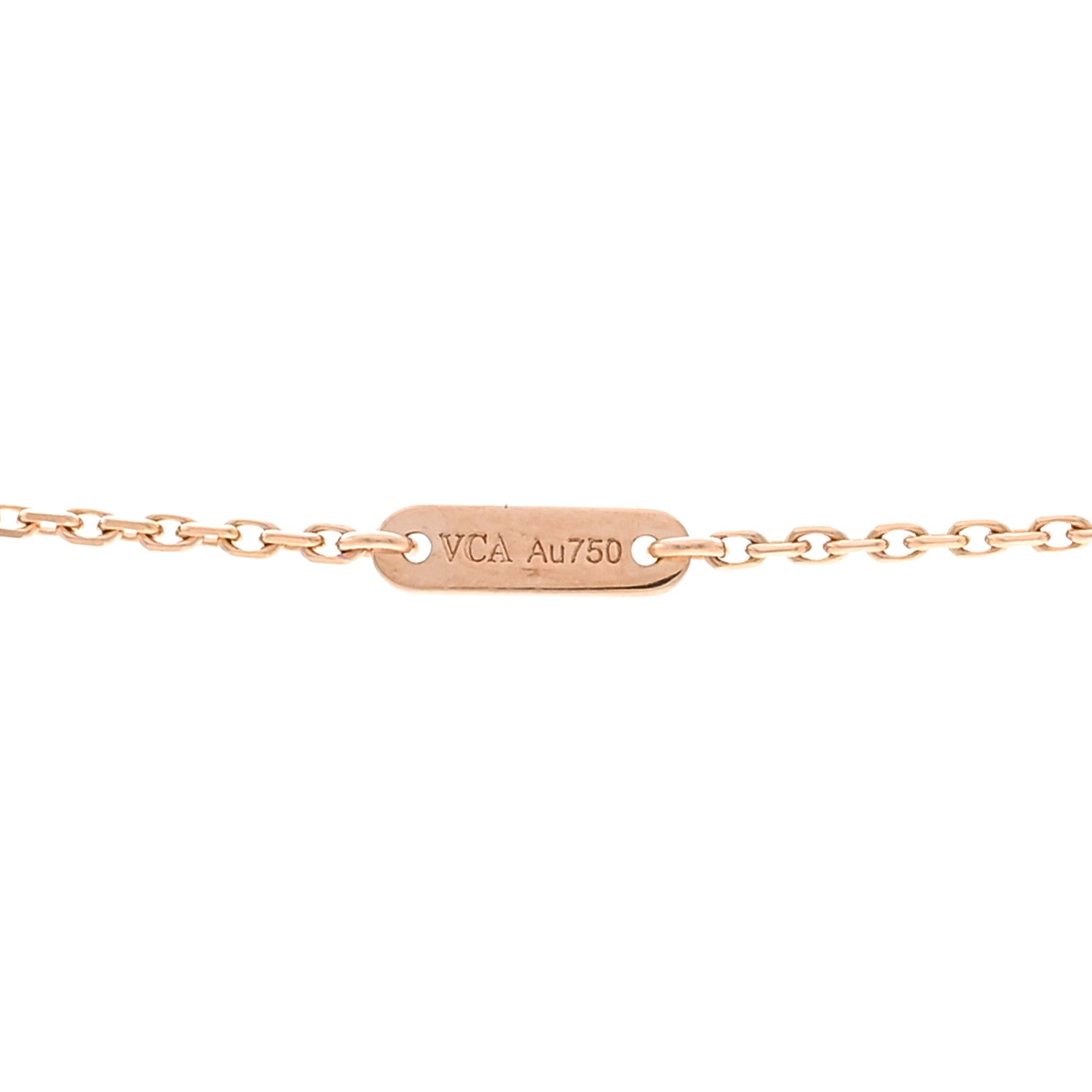 Van Cleef & Arpels 18K Rose Gold Sweet Alhambra Pendant Necklace 4 of 5