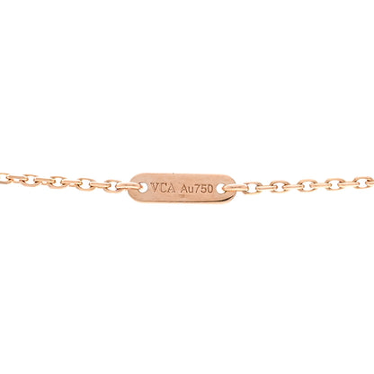 Van Cleef & Arpels 18K Rose Gold Sweet Alhambra Pendant Necklace 4 of 5