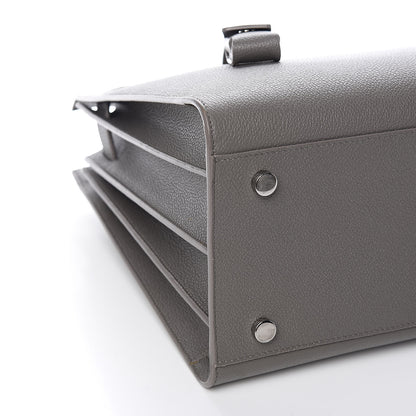 Saint Laurent Grained Calfskin Small Sac De Jour Fog 6 of 9