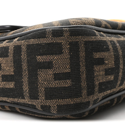 Fendi Fabric Jacquard FF 1974 Midi Chain Baguette Tobacco Moro 9 of 10