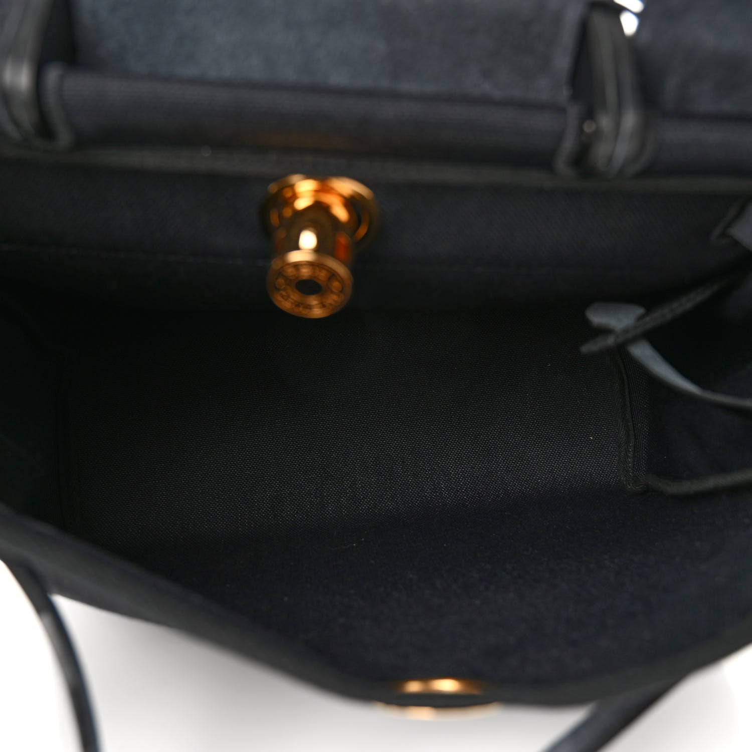 Hermes Military Toile Vache Hunter Herbag Zip PM 31 Black 5 of 9