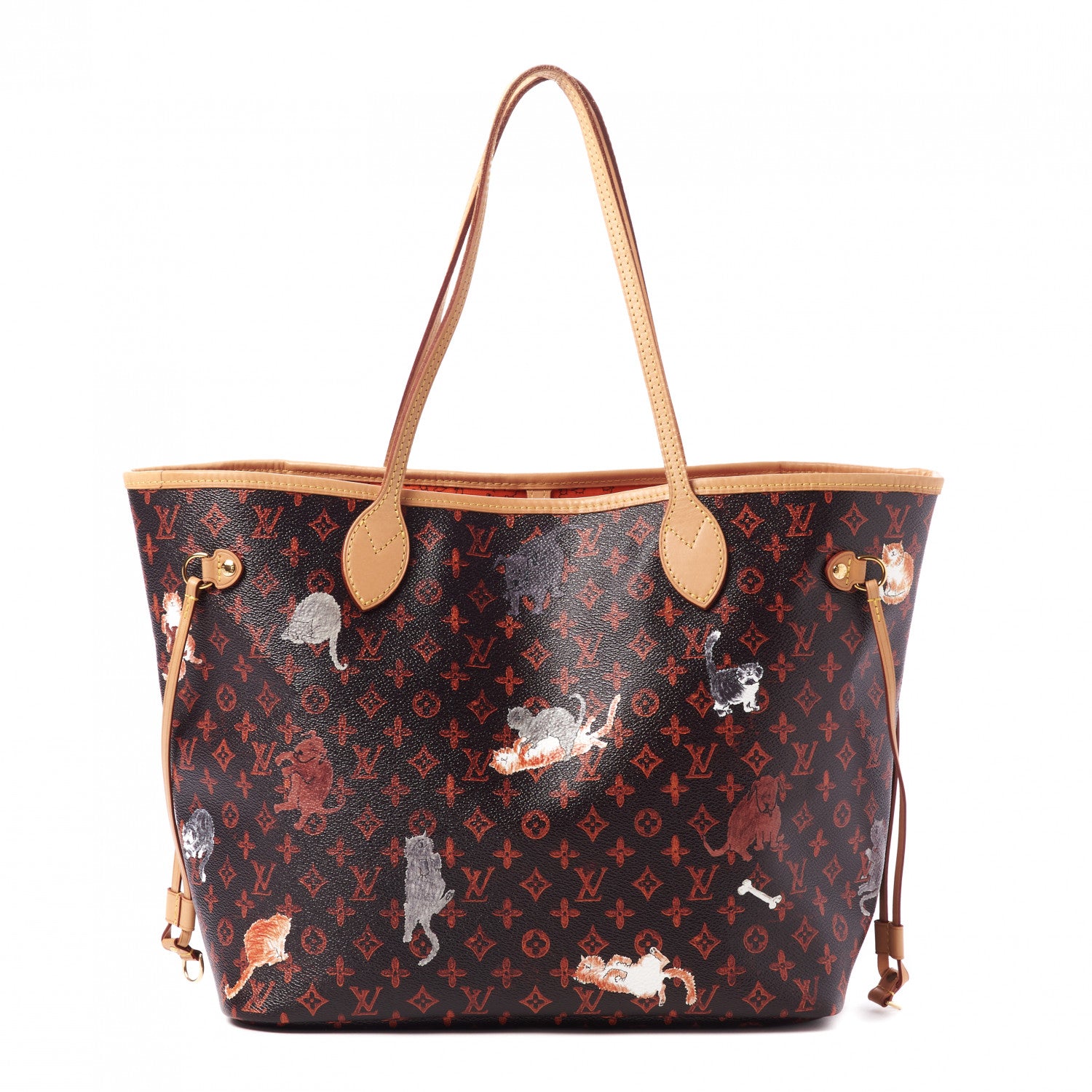 Louis Vuitton Catogram Neverfull MM Marron 1 of 9