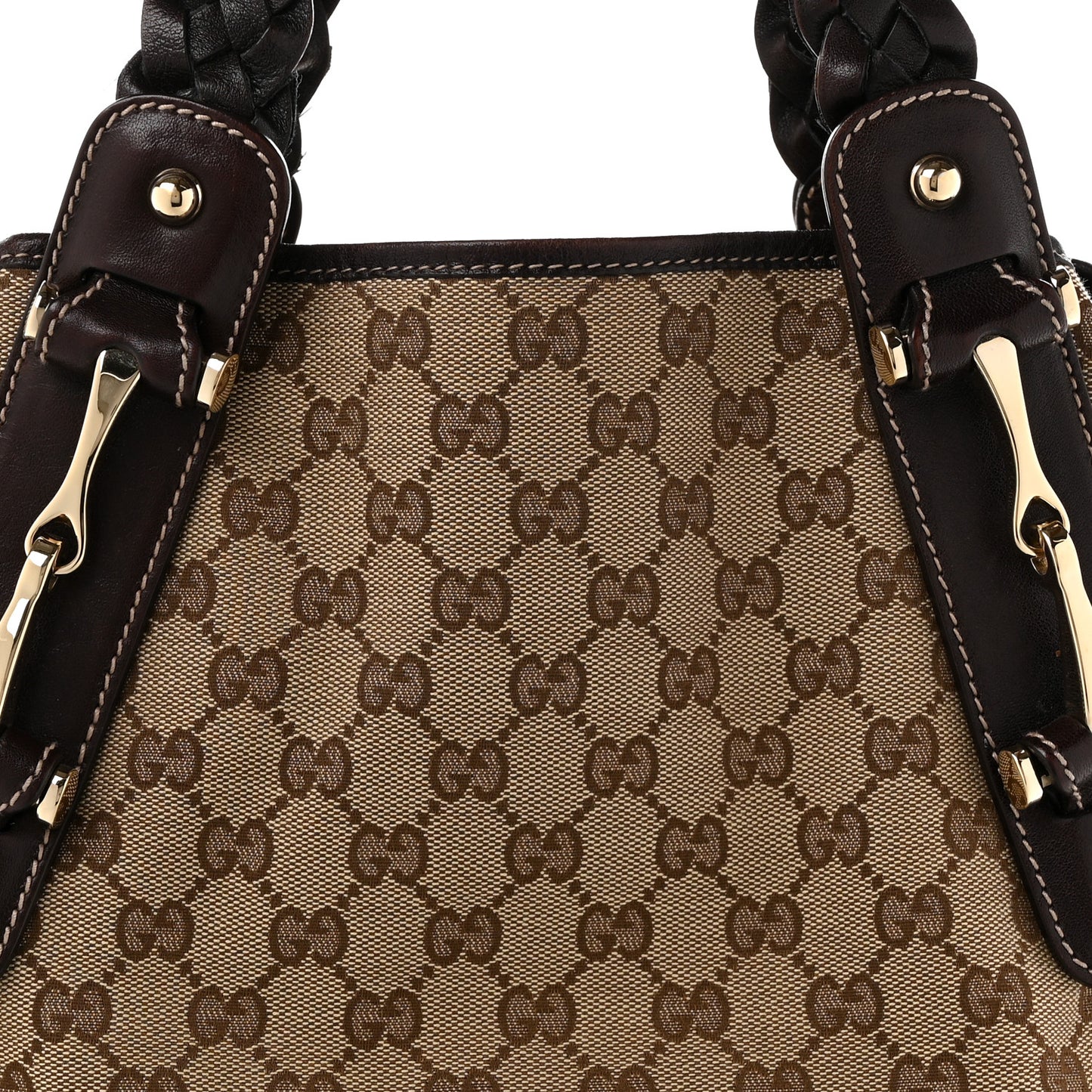 Monogram Small Pelham Shoulder Bag Dark Brown