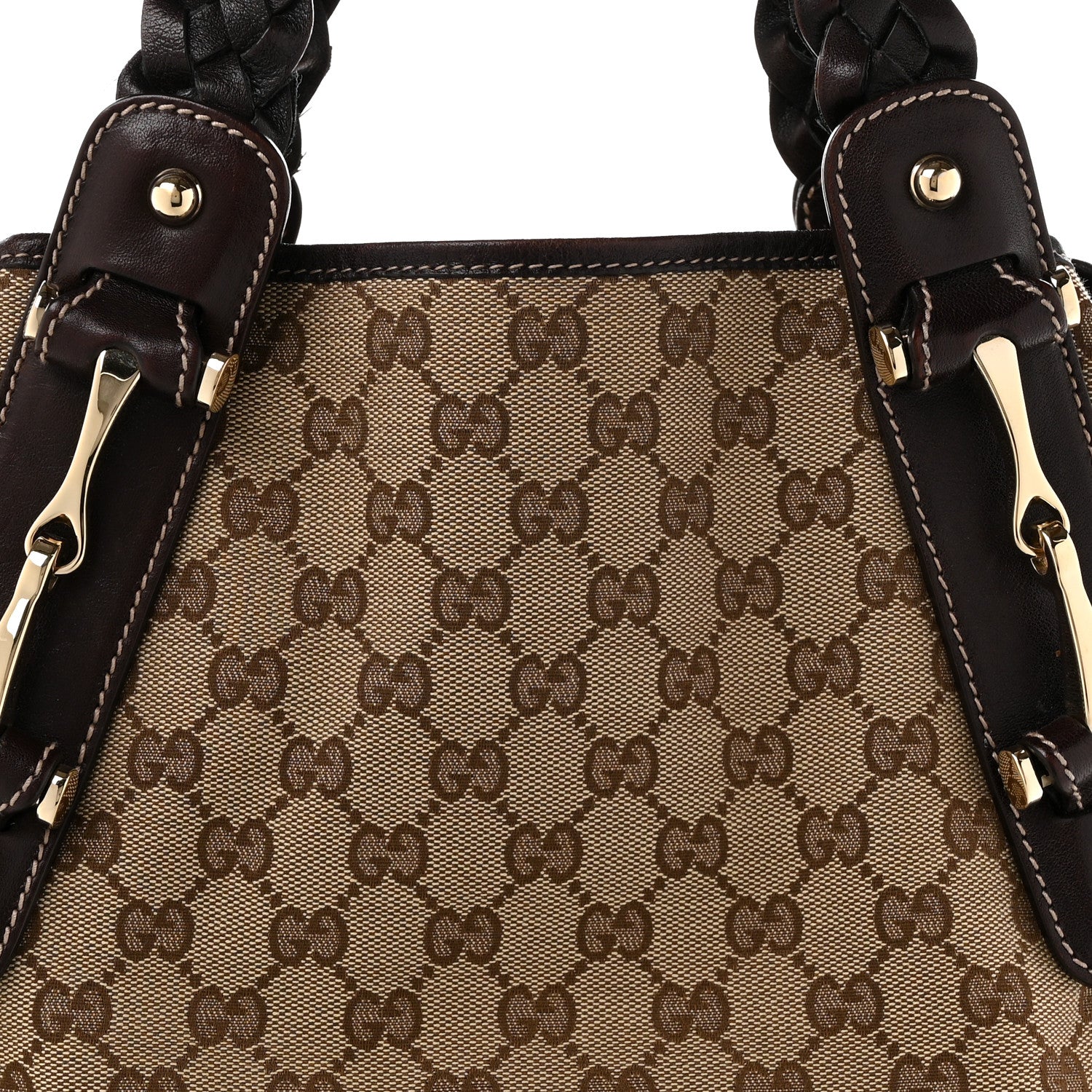 Gucci Monogram Small Pelham Shoulder Bag Dark Brown 8 of 10